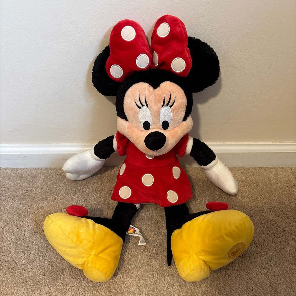 Authentic Disneyland Disney World Stuffed Minnie Mouse 24" Tall